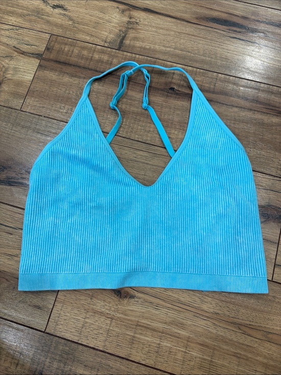aerie Other - aerie Ribbed V-Neck Bralette in Bright Turquoise